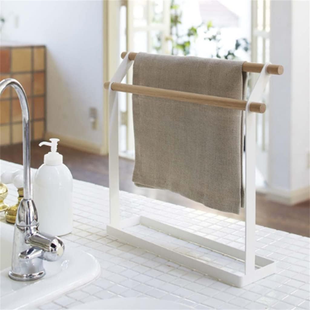 FMURY Towel Rack Bathroom Towel Bar Vertical Layer Rag Rack Desktop Towel Kitchen Countertop Storage Rack image 3