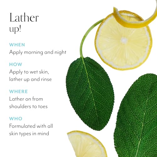 Image of Bliss Soapy Suds Body Wash - Lemon and Sage - 17 Fl Oz - Gentle and Hydrating for Supremely Soft Skin - Paraben Free - Vegan & Cruelty Free