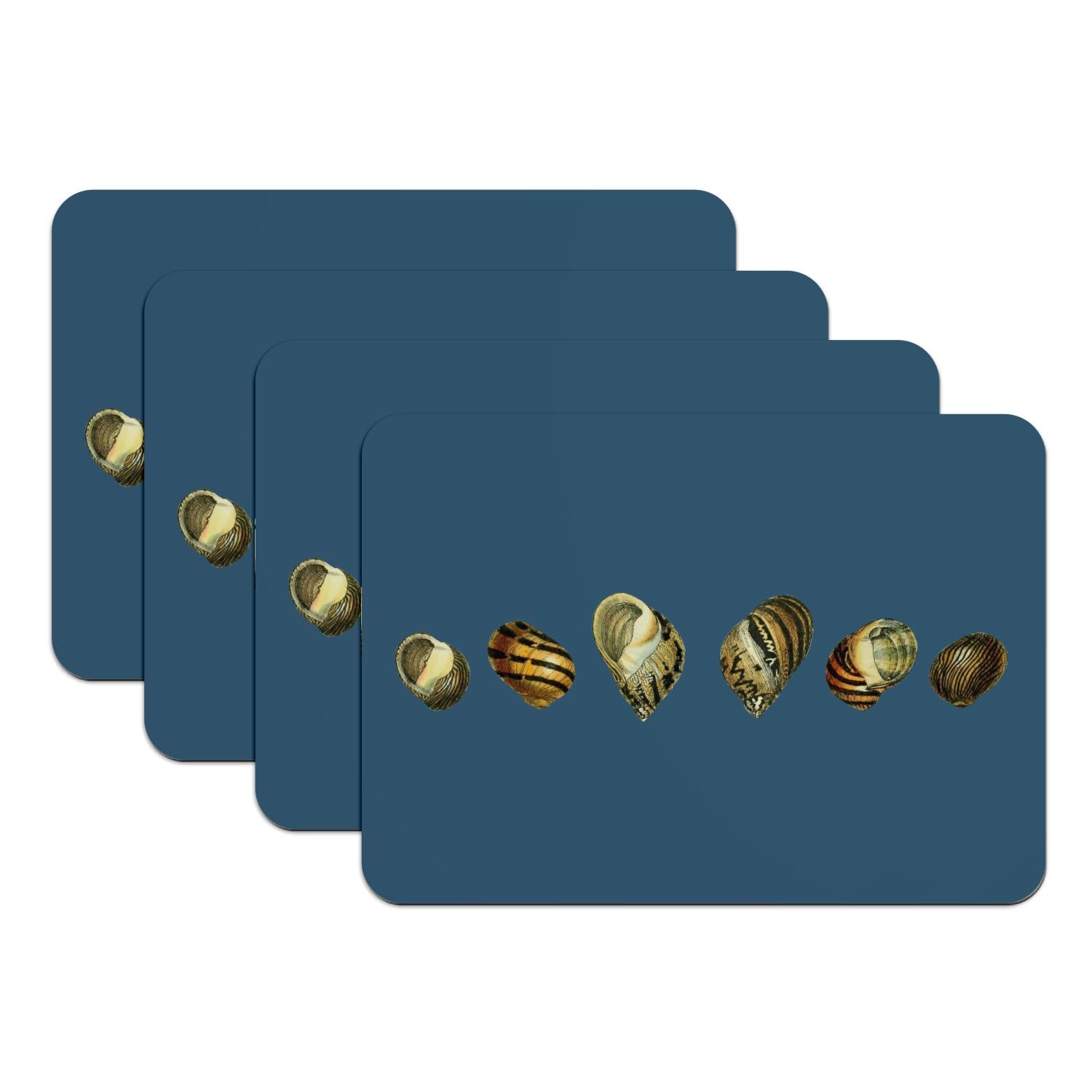 Set de table escargots bleu pour repas de famille et décoration