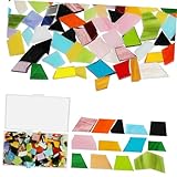 Vielseitig einsetzbar: diese mosaikglasfliesen können für möbel, lampen, bilderrahmen, untersetzer, vasen, weinflaschen und mehr verwendet werden, diy-mosaikfliesen, buntglas-set