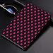 Produktbild Luoquan Hülle für iPad (9,7 Zoll, Modell 2018/2017, 6. / 5. Generation),Hot Pink, Old Fashioned Polka Dots Symmetrisches,Ultra Slim Cover Schutzhülle PU Lederhülle/mit Auto Sleep Wake Up Funktion