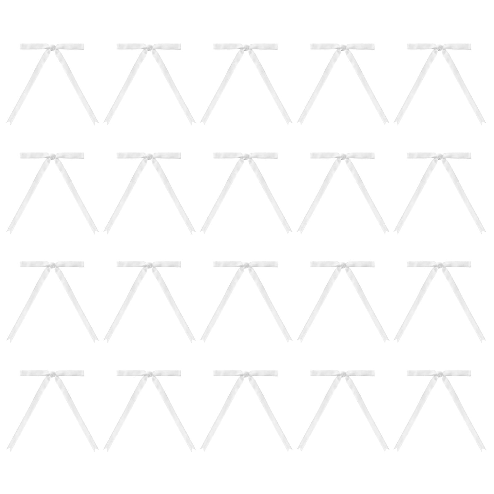 Buxuaaaa Of 20 Velvets Bowknot for Festival Home Decoration Pre Tied Ribbon Bows Gift Wrapping Bowtie Accessories Velvets Bowknot