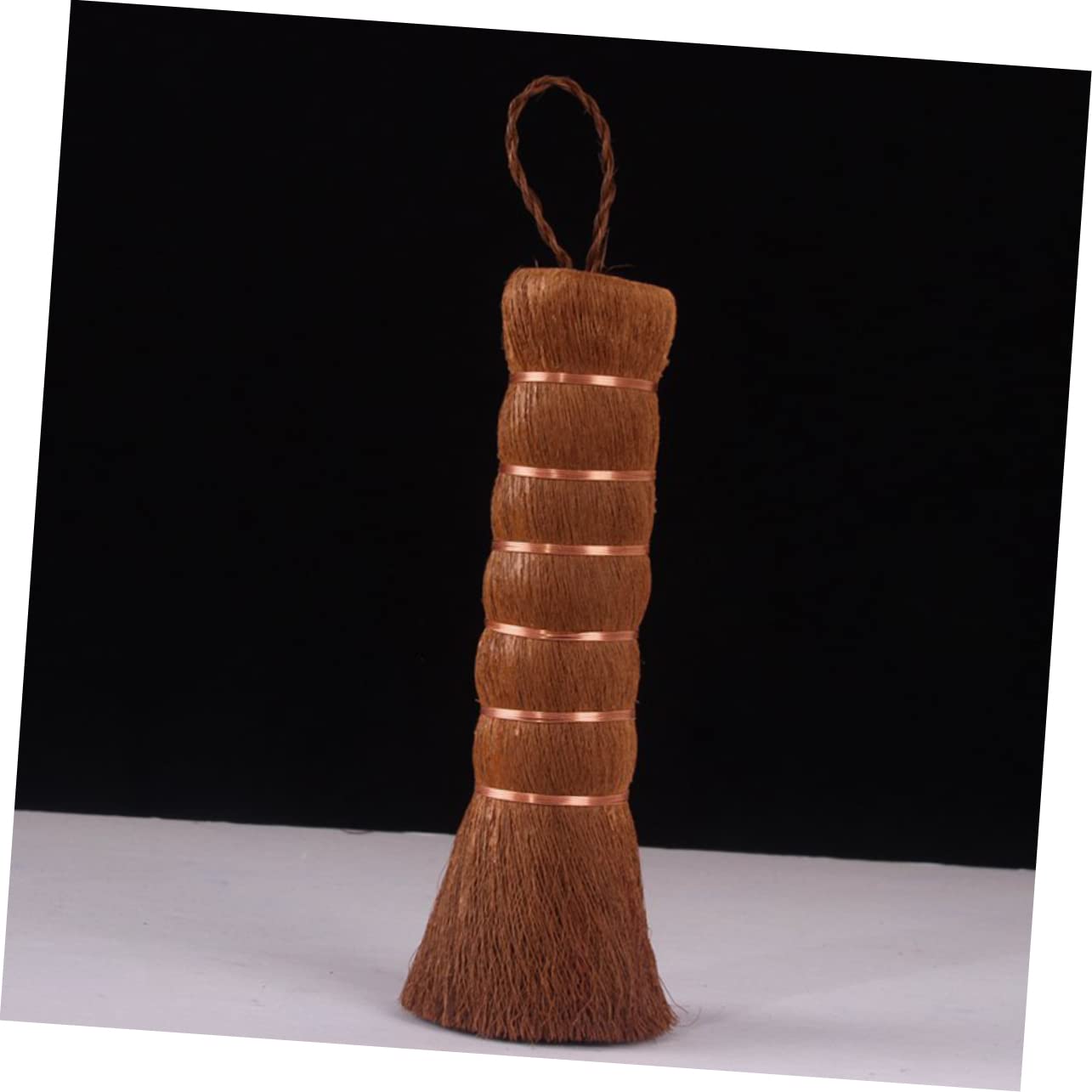 FRCOLOR 2pcs Natural Palm Fibre Tea Brush for Teapot Cleaning Desktop Maintenance Tool for Tea