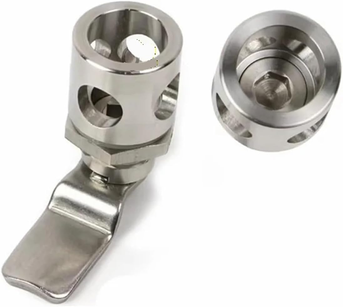 MS763 Tongue Lock Stainless Steel Double with Padlock Four Hole Circular Experimental Equipment Box(Triangle)