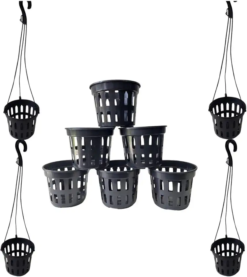 Kit 20 Vasos Vazados P/Plantas Orquídeas Pote 15+20 Hastes