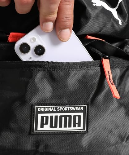Image of Puma, Unisex-Adult, Convertible Backpack, Black-Glowing Red, (9190401)