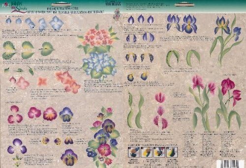 Plaid Folk Art One Stroke Reusable Painting Teaching Guide: (Mini Garden)