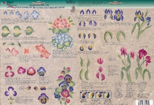 Plaid Folk Art One Stroke Reusable Painting Teaching Guide: (Mini Garden)