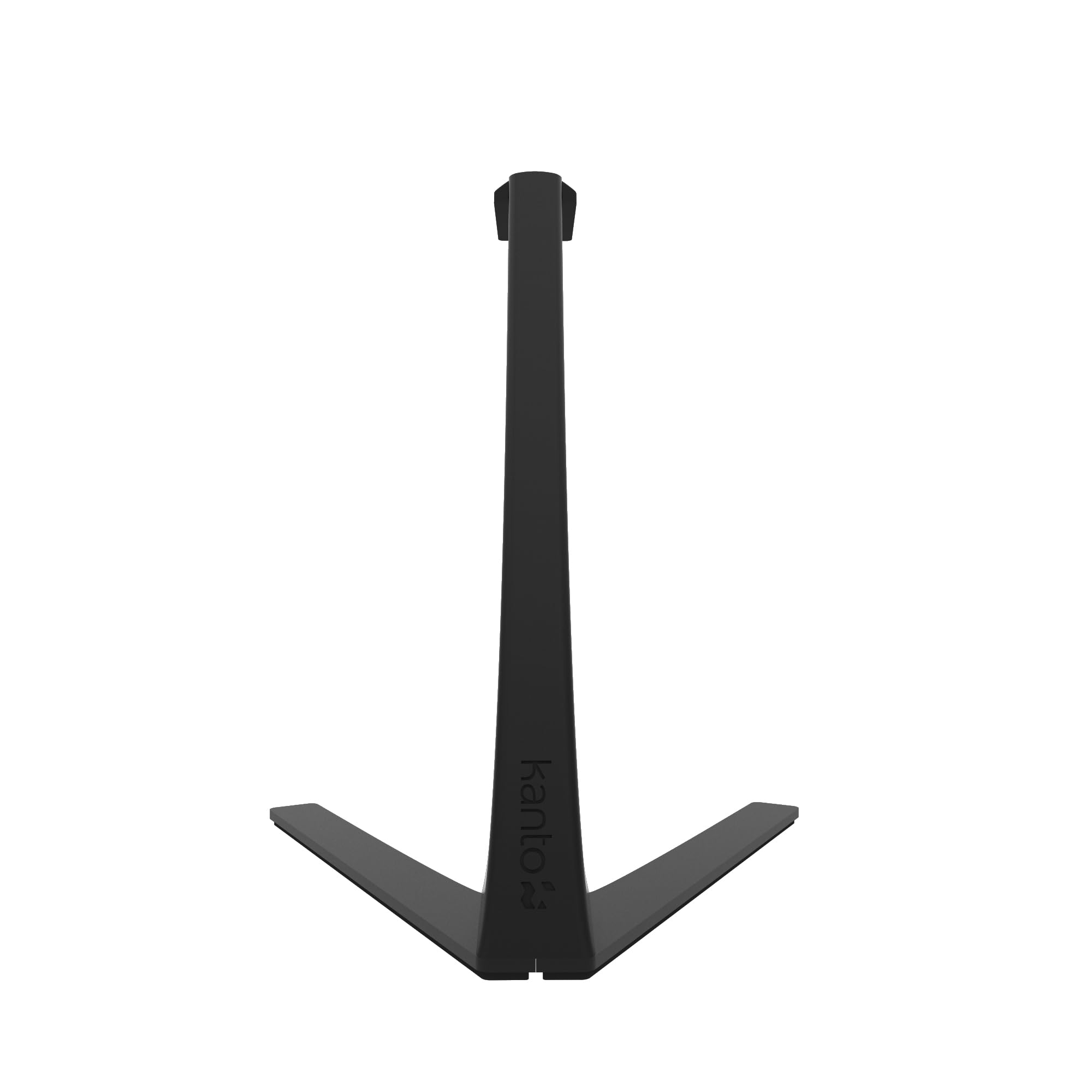 Kanto H3 Universal Desktop Headphone and Headset Stand with Silicone Padding & Adapter Holder | 9.9 kg Weight Capacity | Curved Silicone Cradle | Black