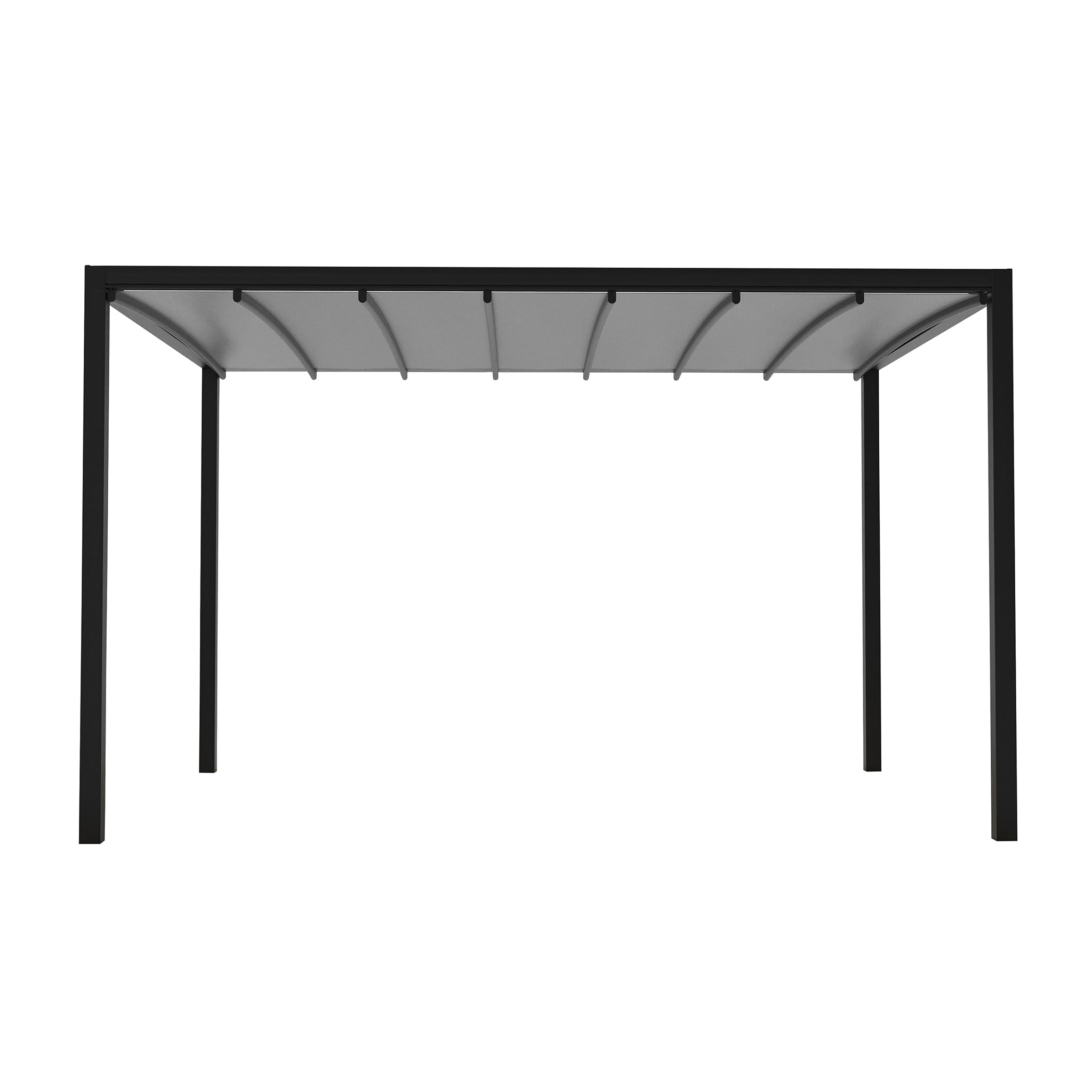 Pergola Bioclimatica in alluminio con tetto retrattile e LED - HERA Antracite