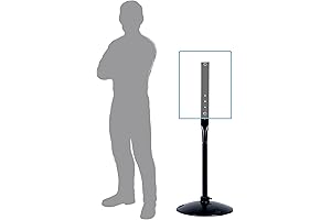 Furnishh Heavy-Duty Traffic Sign Post with 14" Base and 48" Height
