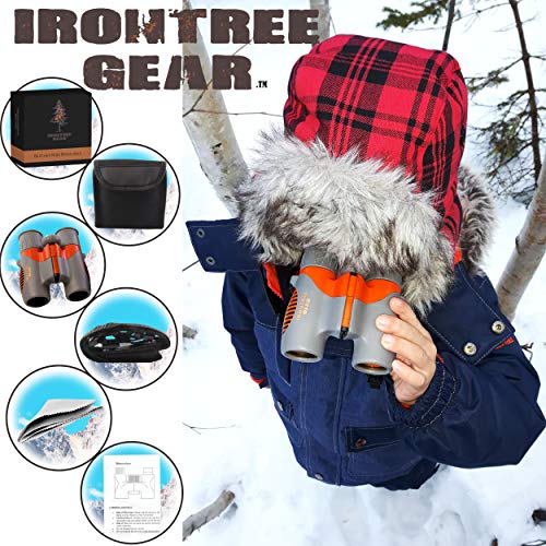 Binoculars for Kids by IRONTREE GEAR - 8x21 HIGH Resolution Shockproof Compact Toy Binoculars for Kids Set for Boys… - Image 4