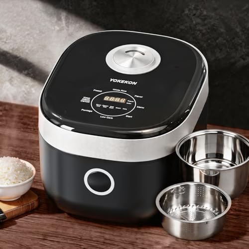 YOKEKON 8-Cup Stainless Steel Rice Cooker