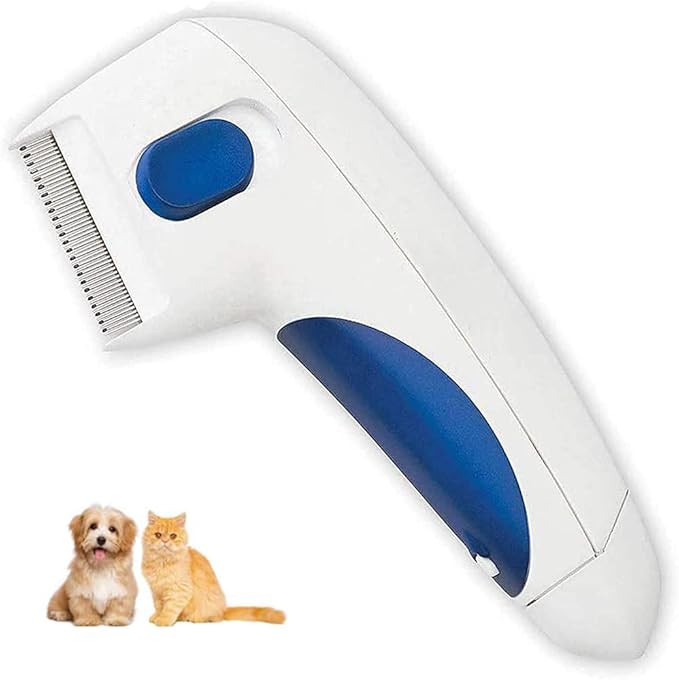 kiesling Cat Dog Flea Comb, Electronic Flea Comb, Lice Remover Pet