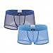 iooico Men's Boxer Briefs , Soft Mesh Underpants See-through Underwear (XX-Large, 05 Yellow)