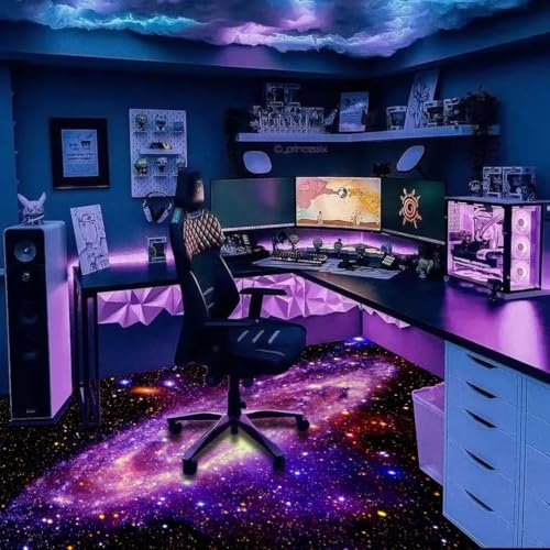 Tapete Blacklight Galaxy 70x47 pulgadas miniatura 4