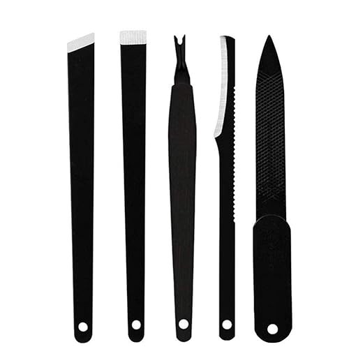 Cuchillo de uñas de pedicura, juego de herramientas de corrección de uñas encarnadas, para hombres y mujeres, kit de acero inoxidable, kit portátil