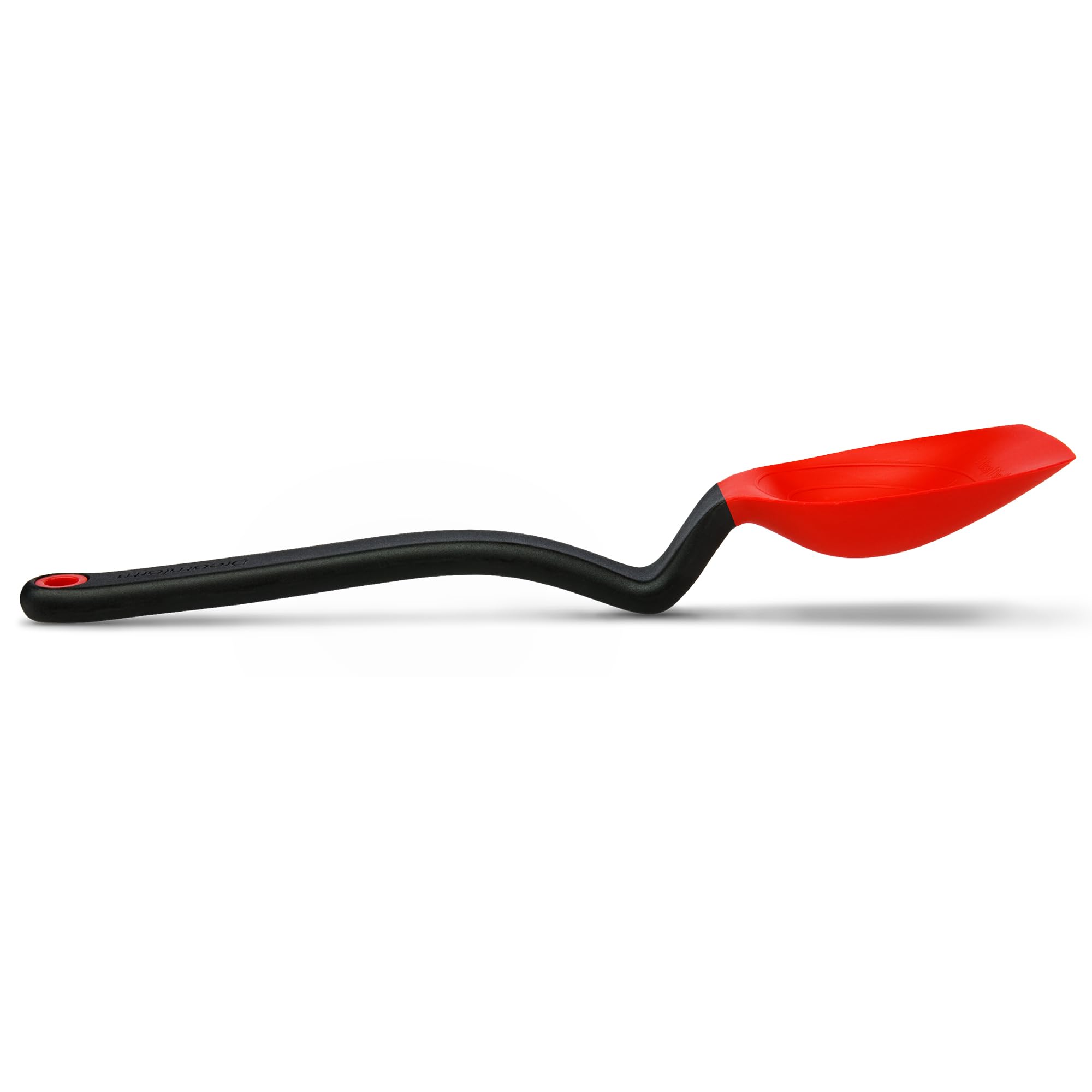 Dreamfarm Supoon Non-Stick Sit-Up Silicone Scraping, Serving, Cooking Spoon Measures 5ml Tsp & 15ml Tbsp - 11" Red