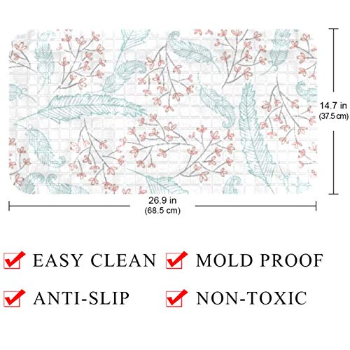 Tapis de bain bébé Bennigiry sans BPA perforé avec ventouses de fixation - 5