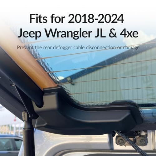 Image of Rear Defogger Protective Cable Cover (Left&Right) for Wrangler JL & 4xe 2018-2024 Car Interior Accessories