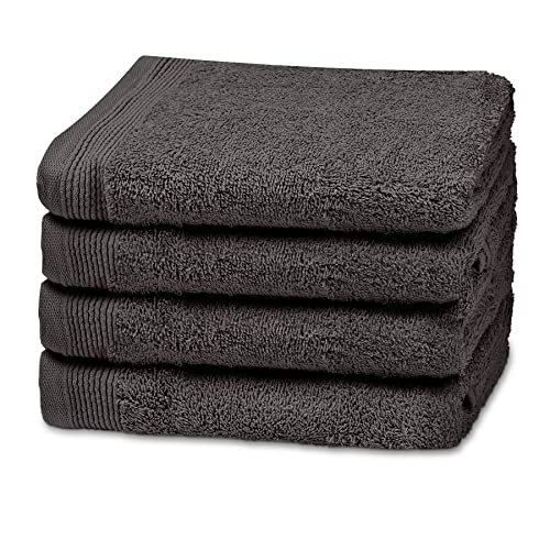 Decasatextil -Set De 2 Toallas De Mano Para Lavabo 100 Algodón - Super Suaves 500g M2. Gris Decasatextil -Set De 2 Toallas De Mano Para Lavabo 100 Algodón - Super Suaves 500g M2. Gris