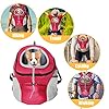Fhiny-Dog-Carrier-Backpack-Comfortable-Doggy-Front-Backpack-Pet-Puppy-Carrier-Travel-Pack-with-Breathable-Head-Out-Design-and-Padded-Shoulder-for-Walking-Biking-Hiking-Camping-Outdoor Fhiny Dog Carrier Backpack, Comfortable Doggy Front Backpack Pet Puppy Carrier Travel Pack with Breathable Head Out Design and Padded Shoulder for Walking Biking Hiking Camping Outdoor