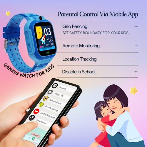 Image of sekyo Carepal Pro Smart Watch for Kids, Boys, Girls and Boys with Many Smart Features, Video Calling, Location Tracking(Carepal Pro Blue and S23 Ultra Combo for Men and Kids)