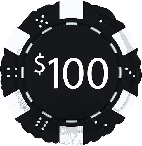 Miniatura 6 de Ramo de globos de fichas de póquer para fiestas nocturnas de casino, 5 piezas, kit de apuestas