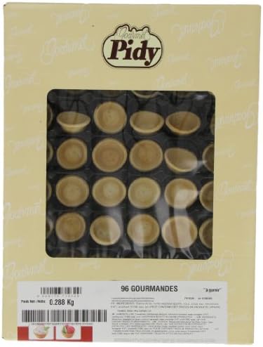Pidy Gourmande Mini Savoury Quiche Cases, 4 cm Diameter - 96 Portions