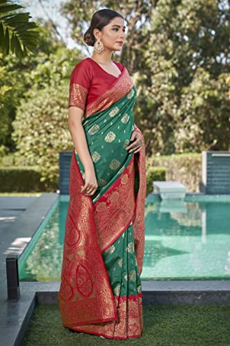 Image of Glory Sarees Women's Banarasi Silk Saree With Blouse Piece (Rich Silk101 Parent)