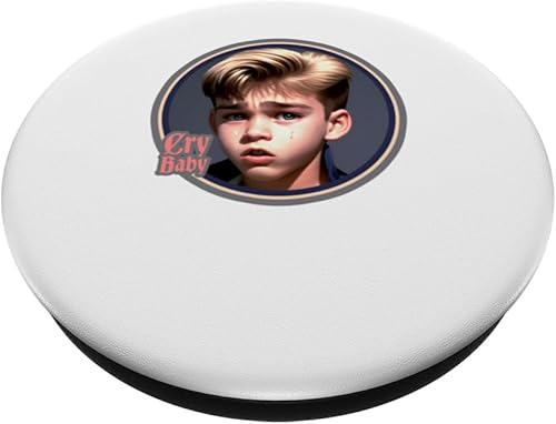 Miniatura 2 de Cry Baby Logotipo gráfico para amigos hipster renacentistas, PopSockets intercambiables PopGrip