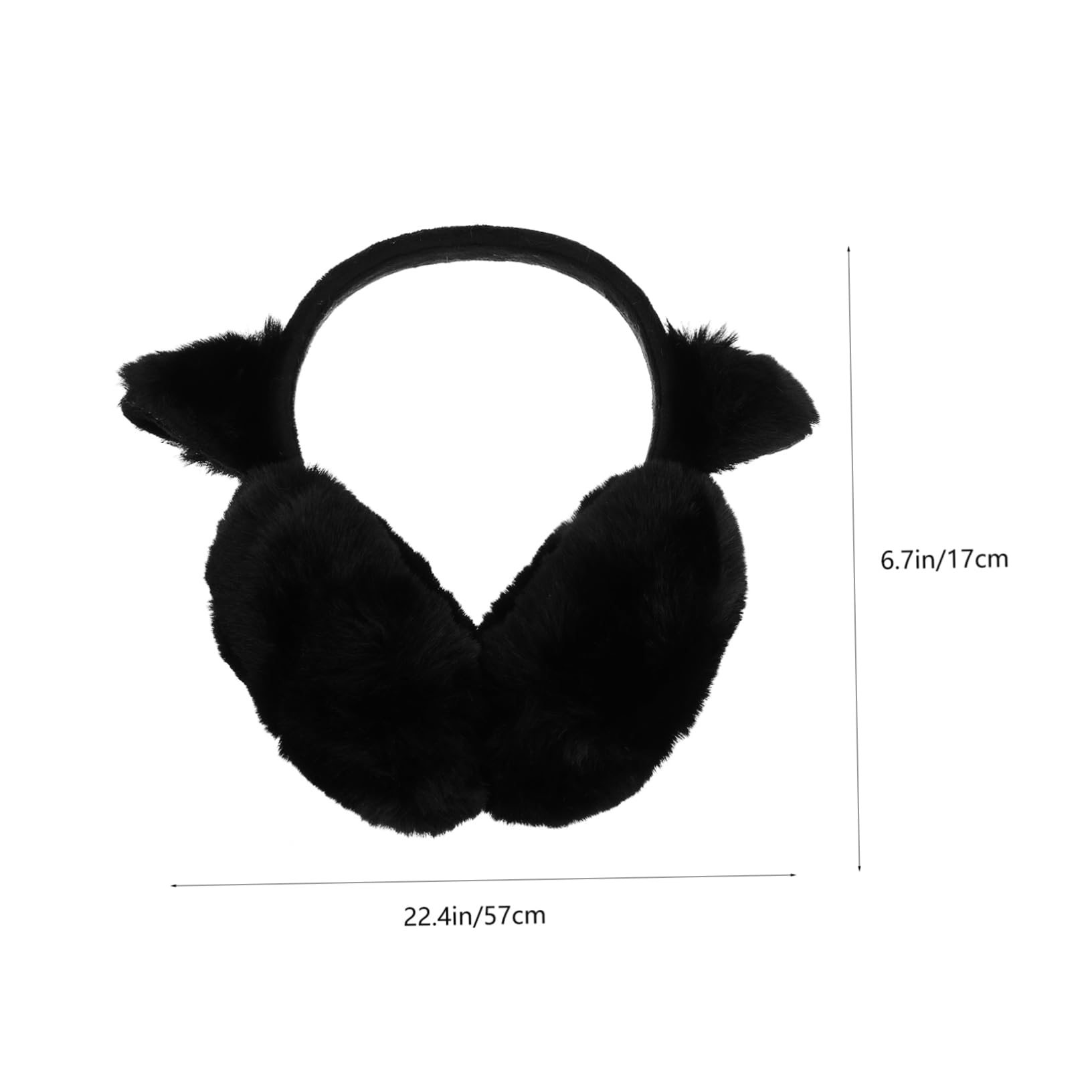 FOMIYES Adorable Cat Ear Earmuffs Winter Warm Outdoor Face Mask for Women Ear Warmer