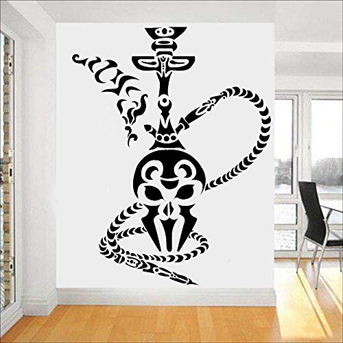 Lamubh Shisha Wandaufkleber Büro Wanddekoration Shisha geräuchert Cafe Vinyl Wandtattoo Raumdekoration 74x57 cm