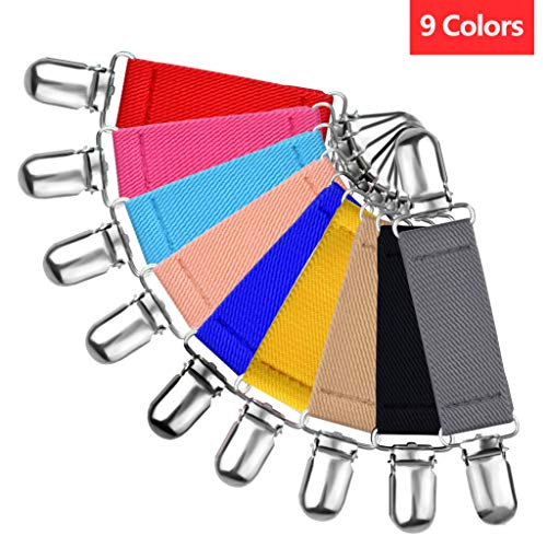18 Pieces Winter Mitten Clips Elastic Fit Dress Clips Elastic Hat Clip Kids Glove Clips Stainless Steel Small Short Mitten Clips Strong Metal Mitten Glove Clips for Kids Baby Toddler Children Adults3