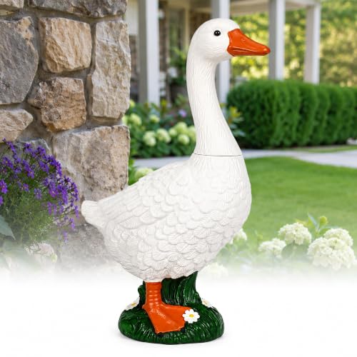 GIGALUMI Porch Goose Statue Plastic 23" Front Porch Decor Garden Decoration by GIGALUMI - Used condition - CA$102.65
