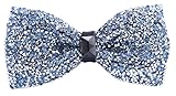 Men Blue Silver Adult Ties Yourself Kids Bow Ties for Wedding Party Fancy Bowtie