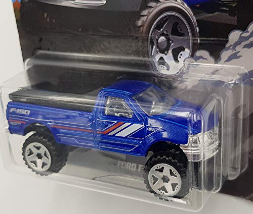 Hot Wheels Ford F-150 Camión Azul Pull-Back 1:64 miniatura 2
