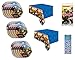 Unique Transformers Birthday Party Supplies Bundle Set - Serves 24 - Includes 24 Lunch Plates, 2 Plastic Table Covers