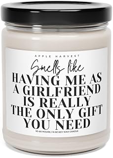 Having Me As a Girlfriend Soy Wax Candle, Boyfriend Anniversary Meaningful Gag Gift From Girlfriend, Online Dating Couple Long Distance, Scented Candles 9oz