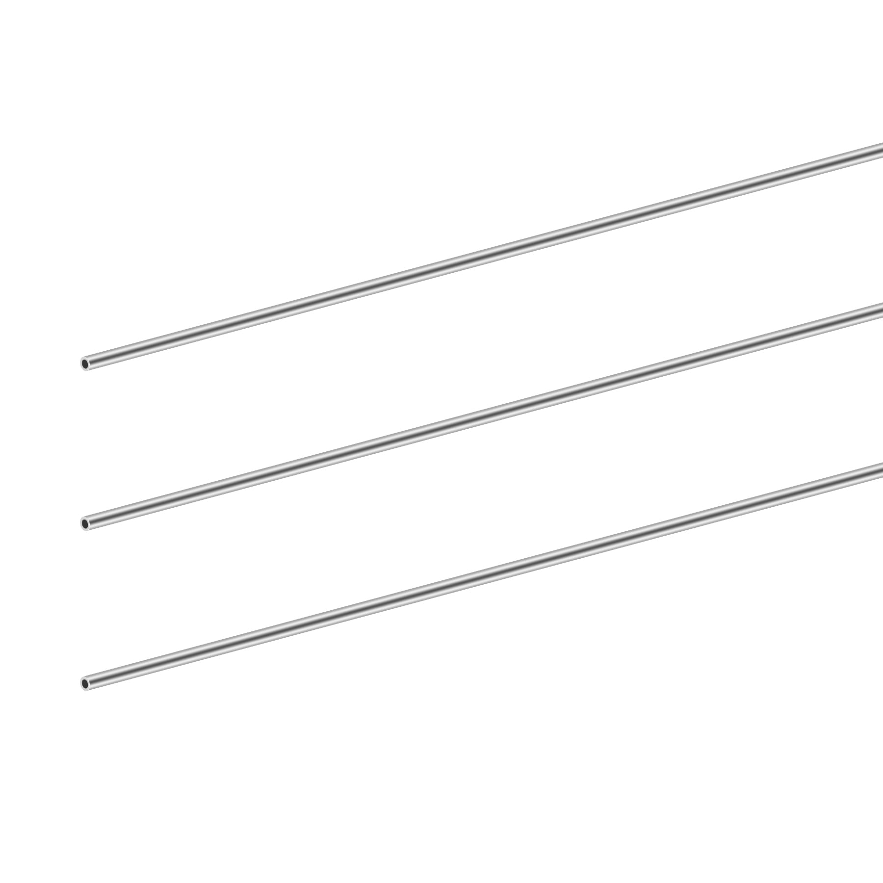 Imeistek 304 Stainless Steel Round Tubes, 4Mm Od 0.8Mm Wall Thick 300Mm Length Seamless Stainless Steel Tube For Industry Machinery, Diy Crafts (3Pcs)