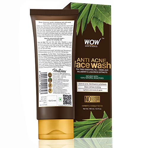 Image of Wow Aloe Vera Multipurpose Beauty Gel For Skin And Hair, 130Ml + 20Ml And Wow Skin Science Anti Acne Face Wash - Oil Free - No Parabens, Sulphate, Silicones & Color (100Ml)