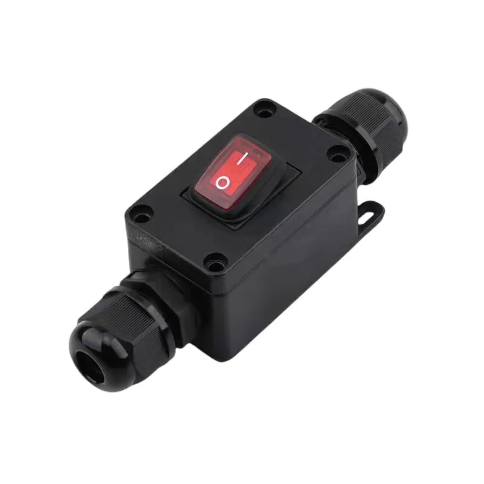 1 szt. IP65 wodoodporny 10 A wytrzymały duży kabel liniowy włącznik/wyłącznik maks. AC3 ~ 220 V wskaźnik LED (zielony przycisk LED)