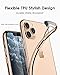 DTTO Compatible with iPhone 11 Pro Max Case, Slim Fit Clear Soft TPU Cover Case with Metal Luster Edge for 2019 iPhone 6.5 Inch, Gold