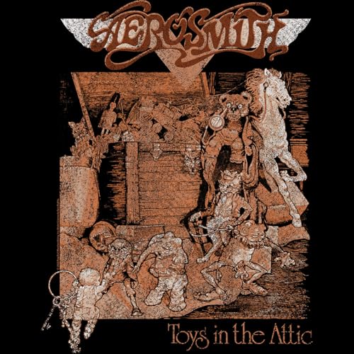 Aerosmith T Shirt for Men & Women Toys in The Attic Album Cover Art Black Graphic Crew Neck, Short Sleeve Tee - Band Tshirts2