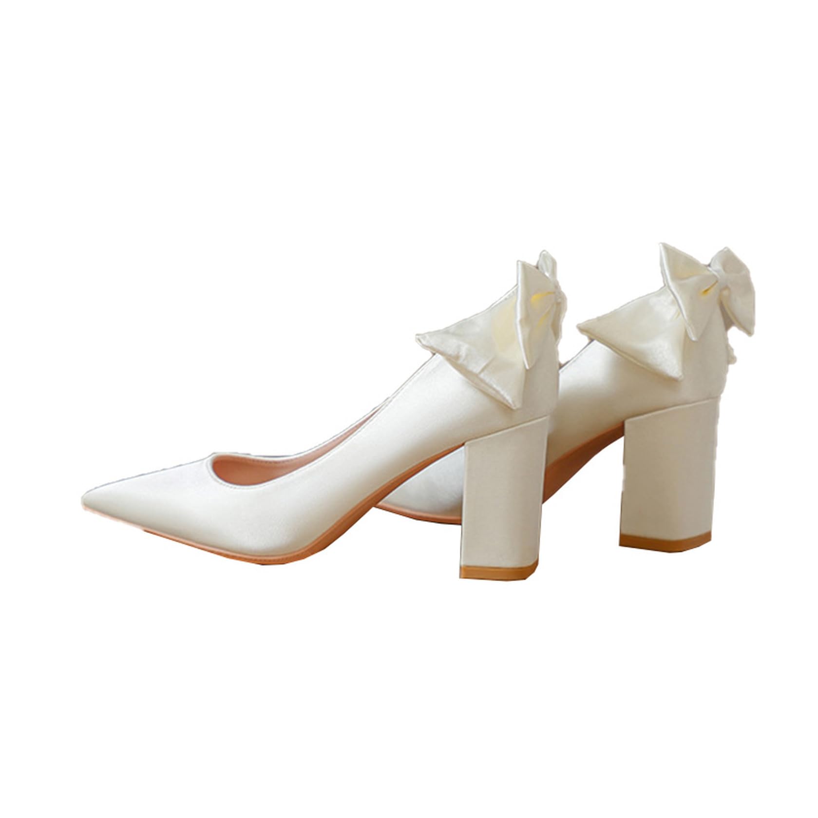 Amazon | [GHSDQ] ブライダルシューズ やわらかい 白色 パンプス 21.0