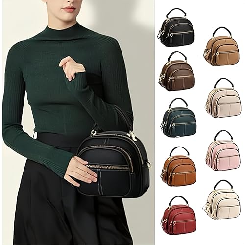 Bousalutend Crossbody Bag, Anti-theft Classic Multifunctional Compartments Adjustable Wide Shoulder Strap Crossbody Bag2