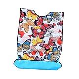 CALLARON Babero de Alimentación para Adultos, Delantal Protector de Ropa para Personas Mayores, Tamaño Grande, Material Anti-aceite, Lavable y Reutilizable, Ayuda para Comer en Casa