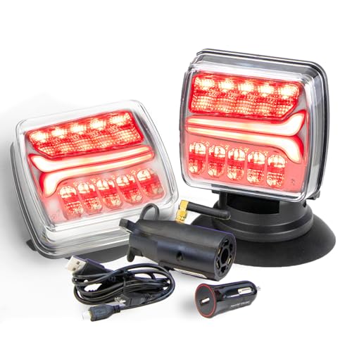 VULCAN Wireless LED Towing and Trailer Light Kit...
