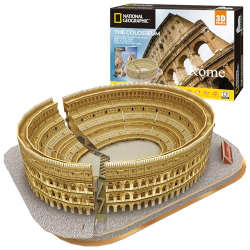 CubicFun Rome Colosseum 3D Architecture Puzzle, 131 Pieces...