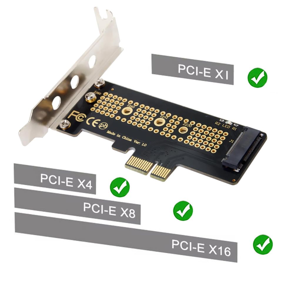 Amazon.co.jp: JSER Xiwai ロープロファイル PCI-E 3.0 x1レーン - M.2